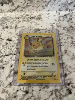 Pokemon Dark Raichu 7/110 Legendary Collection Holo Rare 70 HP Heavily Played - Image 1