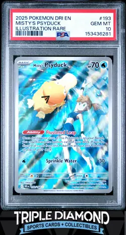2025 Pokemon Destined Rivals #193 Misty's Psyduck Illustr Rare PSA 10 FDP149 - Image 1