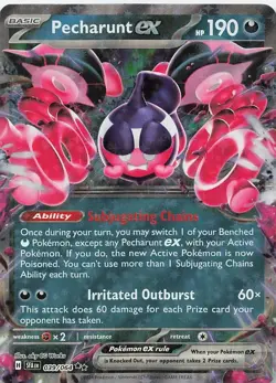 Pecharunt ex 039/064 Shrouded Fable Pokemon Near Mint - Image 1