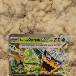 Pokemon Teal Mask Ogerpon ex Double Rare Holo 012/131 Prismatic Evolutions HP210 - Image 2