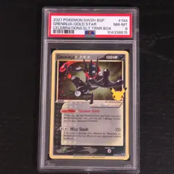 Greninja Gold Star 144 Pokemon Black Star Promo Celebrations PSA 8 - Image 1