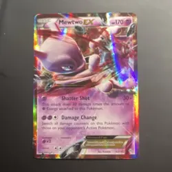 Pokemon Mewtwo EX Ultra Rare Holo 62/162 170 HP Breakthrough - Image 1