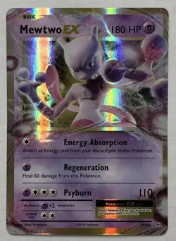 Pokemon XY Evolutions Mewtwo EX 52/108 Ultra Rare NM - Image 1