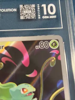 Pokemon Bulbasaur Me01 Mega Evolution Illustration Rare Holo TAG 10 #133/132 - Image 5
