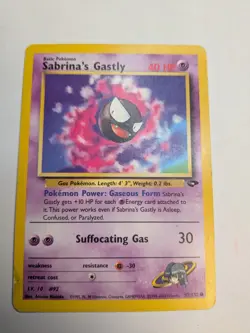 💥 SABRINA'S GASTLY Non Holo Rare # 97/132 | GYM CHALLENGE | Pokemon 2000 TCG - Image 1