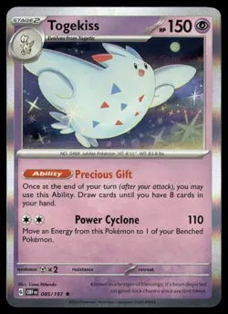 Togekiss 085/197 Rare Obsidian Flames Pokemon Holo Near Mint - Image 1