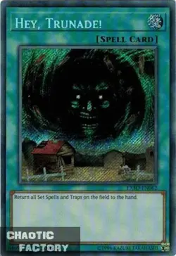 YUGIOH Hey, Trunade! Secret Rare 1st Edition EXFO-EN062 NM - Image 1