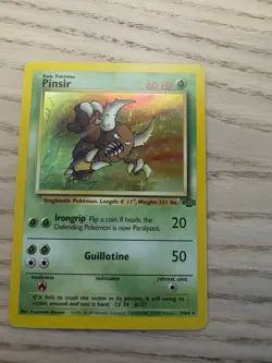 Pokemon TCG Pinsir Holo Unlimited Rare Card 9/64 Jungle Base Set - Image 1
