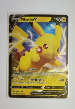 Pikachu V SWSH061 SWSH: Sword & Shield Promo Cards Holo - Image 1