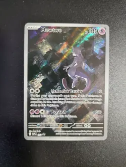 Mewtwo - SVP052 - Pokemon Scarlet & Violet Promo Holo Rare Card DAMAGED - Image 1