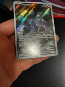 Mewtwo - SVP052 - Pokemon Scarlet & Violet Promo Holo Rare Card DAMAGED - Image 4