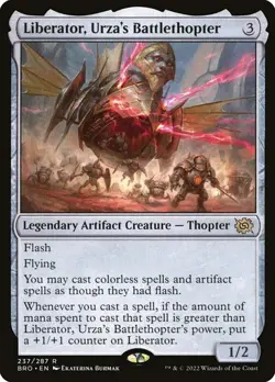 NM Liberator, Urza's Battlethopter, MTG, The Brothers' War, Magic, 237 - Image 1