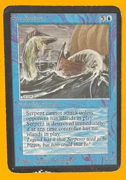 MTG SEA SERPENT Alpha (OldManMTG 008-460) - Image 1