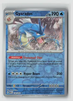 Gyarados #130/165 Sv Scarlet & Violet 151 Reverse Holo Rare Pokemon TCG NM - Image 1
