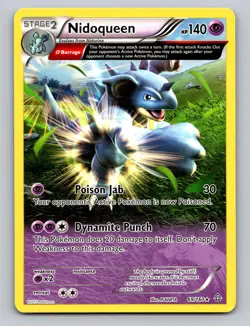 Nidoqueen 69/160 Rare Primal Clash Pokemon LP Non-Holo - Image 1