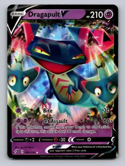 Dragapult V 092/192 Holo V Rare Rebel Clash Pokemon Holo NM - Image 1