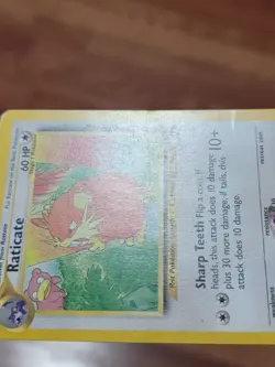 Pokemon TCG Southern Islands Raticate 6/18 WOTC MP - Image 2