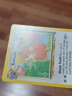 Pokemon TCG Southern Islands Raticate 6/18 WOTC MP - Image 3