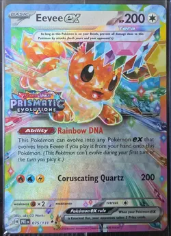 Pokemon Prismatic Evolutions Eevee ex 75/131 Surprise Box Stamped Promo - SEALED - Image 2