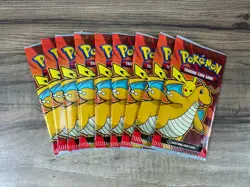 Pokemon TCG 2024 McDonald's Promo 9 Sealed Booster Packs Dragonite Pikachu - Image 1