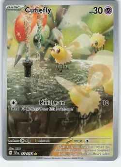 Cutiefly - 172/162 Illustration Rare Holo SV05: Temporal Forces NM Pokemon - Image 1