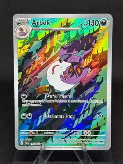 Pokemon TCG | Arbok 176/162 Temporal Forces Holo Illustration Rare - Image 1