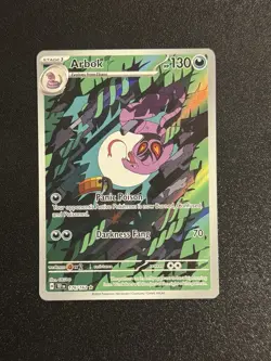 ARBOK 176/162 ILLUSTRATION RARE TEMPORAL FORCES POKEMON NEAR MINT - Image 1