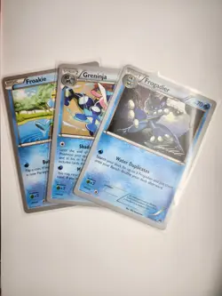 Freakie, Frogadier, Greninja 2016 World Championship Evolution Line Pokemon TCG - Image 1