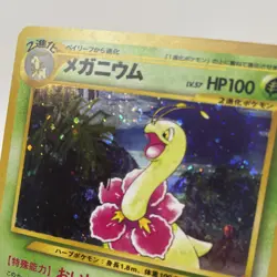 Meganium #154 Neo Genesis Holo Rare 2000 Pokemon Japanese NM SWIRL - Image 4
