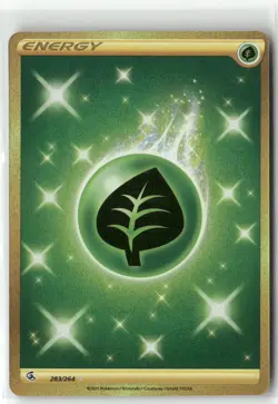 Grass Energy (Secret) 283/264 Holo Fusion Strike Pokemon TCG NM - Image 1