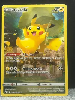 Pikachu GG30/GG70 Crown Zenith Galarian Gallery Pokemon Holo HP - Image 1