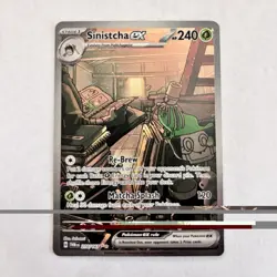 Pokemon Sinistcha ex 210/167 Full Art Special Illustration Rare Holo 240 HP SV06 - Image 1