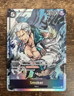 One Piece TCG: Absolute Justice Smoker ST06-004 Starte Deck 06 SR Full Art Foil - Image 1