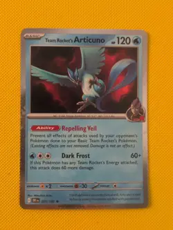 Team Rocket's Articuno 051/182 Sv10: Destined Rivals Cosmo Holo Pokemon Card - Image 1