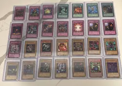 Yu-Gi-Oh 1st Edition 28 Card Lot Vintage 1996 Kazuki Takahashi Konami TCG LP/MP - Image 1