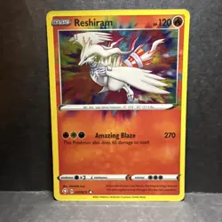 Reshiram 017/072 Amazing Rare Shining Fates Pokemon Card - Image 1