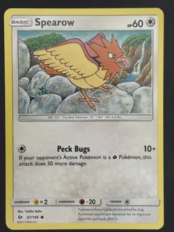 Pokemon Card Spearow 97/149 Sun And Moon 2017 Common - Image 1