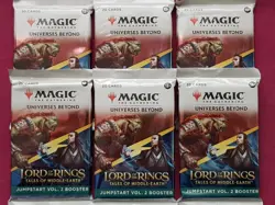Magic The Gathering 6x LORD OF RINGS TALES MIDDLE-EARTH JUMPSTART 2 Booster MTG - Image 1