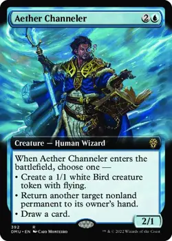 Aether Channeler (Extended Art) 392 Rare Dominaria United Foil Near Mint - Image 1