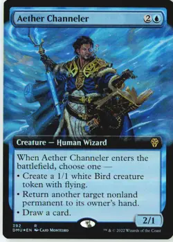 Aether Channeler (Extended Art) 392 Rare Dominaria United Foil Near Mint - Image 2