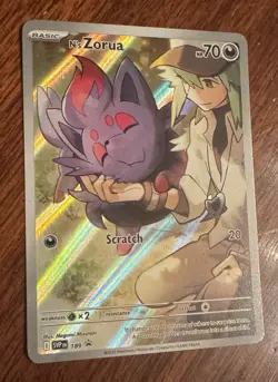 N’s Zorua Promo Card - SVP 189 - Holofoil Full Art Pokemon Card - Image 3