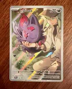 N’s Zorua Promo Card - SVP 189 - Holofoil Full Art Pokemon Card - Image 5