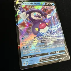 Galarian Mr. Rime V 049/189 Astral Radiance Holo Ultra Rare Pokemon TCG Card NM - Image 4