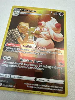 Holo Alcremie TG08/TG30 Ultra Rare Brilliant Stars Pokemon TCG Card NM - Image 3