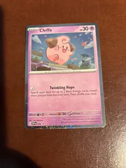 CLEFFA SVP 095 Temporal Forces Blister Cosmos Promo Pokemon Card Near Mint - Image 1