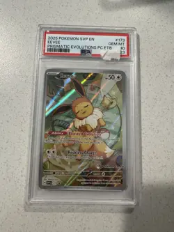 Eevee 2025 SVP173 EN Holo Pokemon Center Promo PSA 10 Gem Mint - Image 1