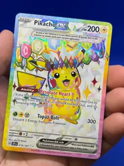 Pokemon SV08 Surging Sparks Pikachu ex 219/191 Full Art Ultra Rare NM - Image 2