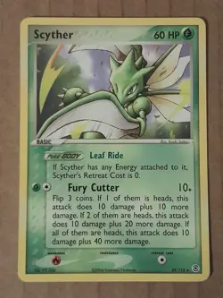 Pokemon Scyther 29/112 Fire Red Leaf Green NM See Pictures - Image 1