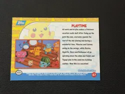 Pokemon Topps - Playtime Pikachu's Vacation #57 - Blue Label - Holo - Near Mint - Image 2