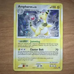 Pokemon TCG Ampharos Secret Wonders 1/132 Holo Rare Stage 2 HP 130 2007 - Image 1